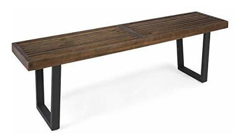 Banco De Comedor Para Patio Joa, Madera De Acacia Con Patas 