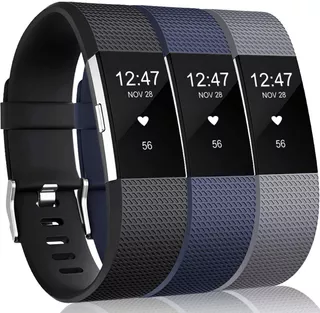 Mallas De Reloj Fitbit Charge 2 Hr / 3 Unidades / Talle S