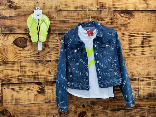 Chamarra Jean Azul Regalo Septiembre Mida Mujer Abrigo Fr o