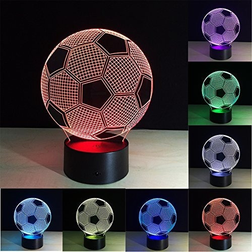 Lámpara Nocturna Ticent Soccer Para Niños, Lámpara De Ilusió