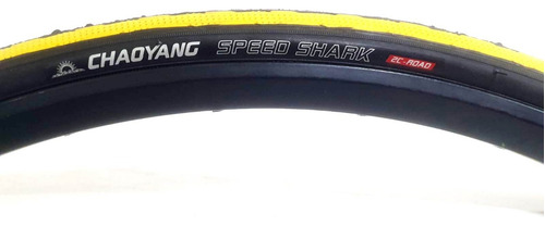 Imagen 3 de 7 de Cubierta Clincher Chaoyang 700 X 25 Negra/amarilla=contino