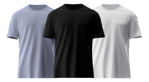 Playeras Basicas Cuello Redondo 3 Pack Colores Vibrantes