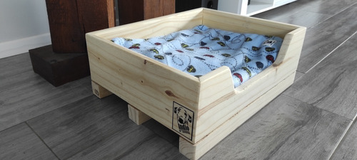 Camas Para Perros Y Gatos De Madera Con Colchón Casilla