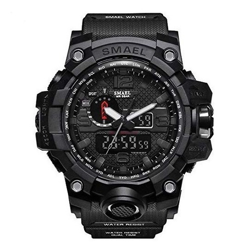 Relógio Smael Led Shock À Prova D'água Militar 1545 Original