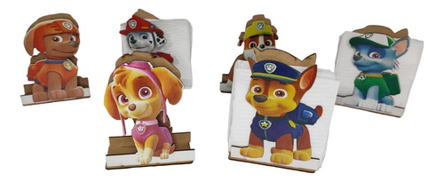 Servilletero, Paw Patrol 12 Pzs Madera Mdf