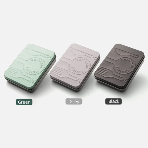 Juego De Cubiertos 304 Ss: Utensilios Portátiles De 4 Piezas