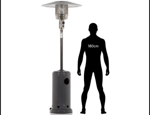 Calefactor Exterior Estufa Gas Honguito Fema Acero Inox