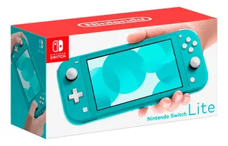 Nintendo Switch Lite Turquesa + Kit De Accesorios Y 2 Juegos