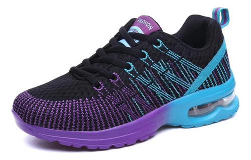 Zapatillas Deportivas Ligeras Para Correr Con Suela De Malla Tejida Para Mujer