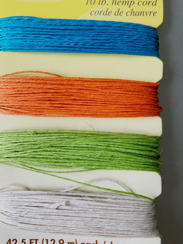 Imagen 2 de 2 de Hilo De Cañamo Yute Natural Para Bisutería Y Manualidades
