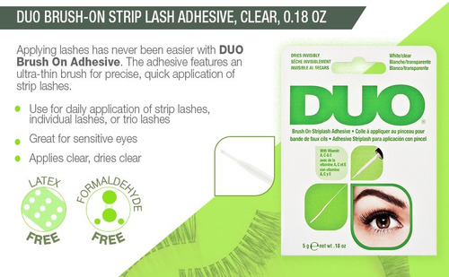 Pegamento Pestaña Duo Brush-on Transparente Original P17