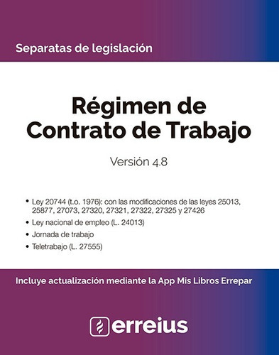 Separata Régimen De Contrato De Trabajo 4.8