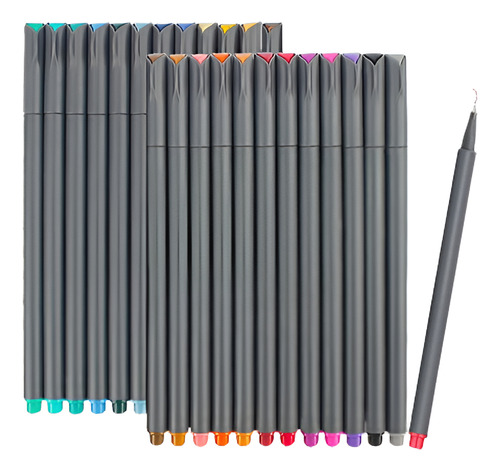 Fineliner Plumas, Ibayam 24 Colores Punta Fina Coloreado Dib