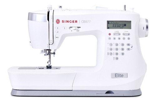 Máquina De Coser Doméstica Computarizada Singer Elite Ce677 Color Blanco