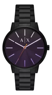 Reloj Armani Hombre Cayde Acero Todo Negro 50mts Moda Ax2736