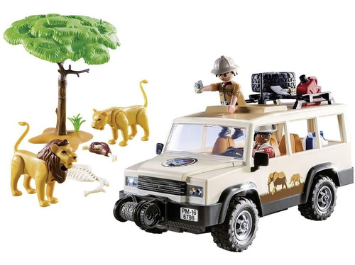 Playmobil Jeep Safari Leones Wiltopia Zoológico Acuario Auto