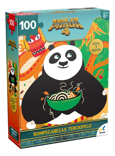 Rompecabezas Aterciopelado Kung Fu Panda 4 100pz