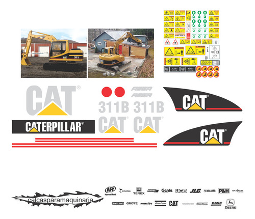 Kit De Calcas De Restauración Para Cat 311 B Vja