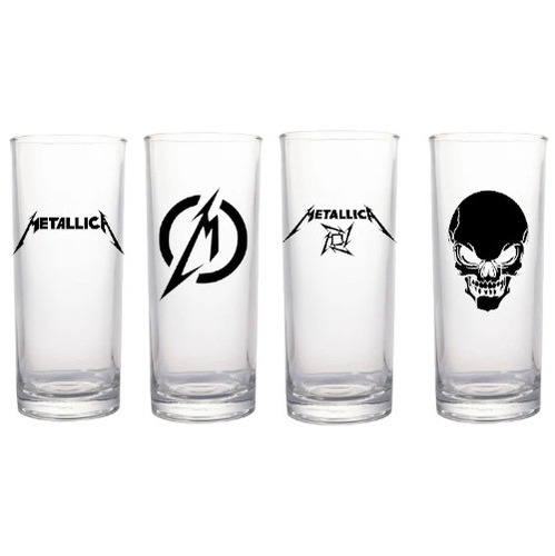 Set De Vasos Altos Metallica  Música