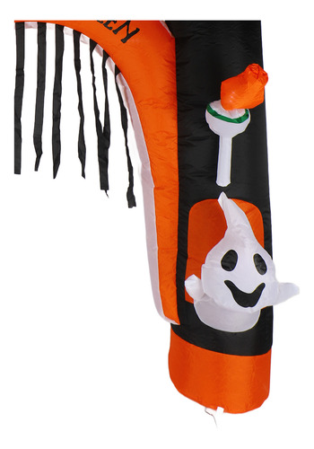 Arco Inflable Skull Ghost Led De 8 Pies Para Interiores Y Ex