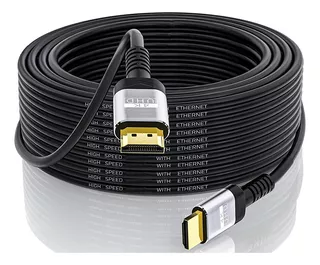 Gio Cable Hdmi 15 Metros 4k Blindado Uso Rudo Alta Calidad