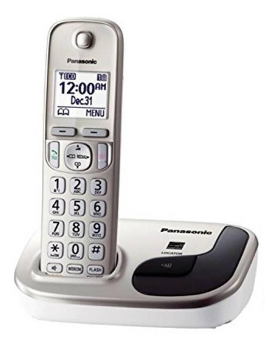 Teléfono Panasonic KX-TGD212 Duo inalámbrico - color plateado