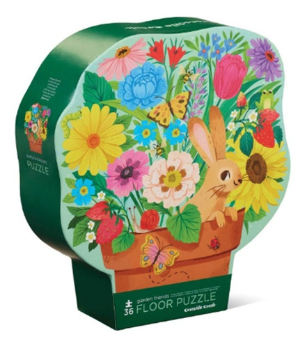 Rompecabezas Puzzle De Piso Animal Jardin 36 Piezas C Creek