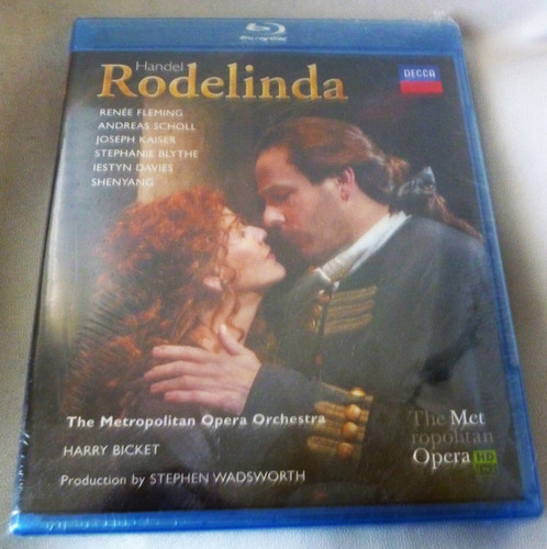 Blu Ray Original Handel Rodelinda Ópera Fleming Scholl Met