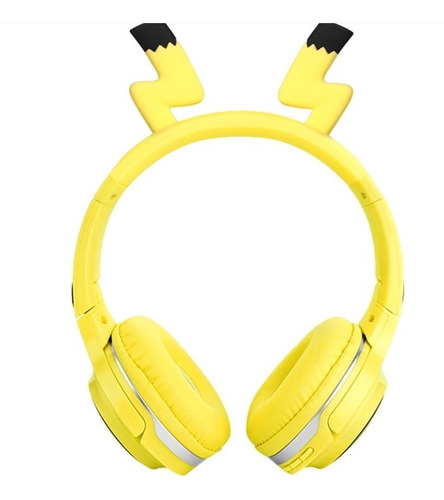 Audífonos Diadema Pikachu Pokemon Bluetooth Inalámbricos