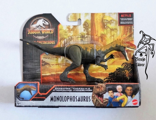 Figura Jurassic World Monolophosaurus Strike 9cm Brujostore