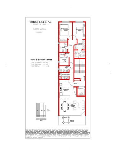 Imagen 8 de 17 de Dueño Vende Depto Frente Al Mar Puerto Madryn 1 Y 2/3 Dormit