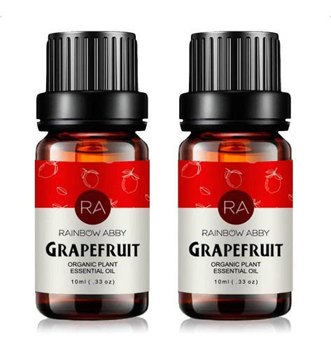 Aceite Esencial De Toronja Rainbow Abby 10ml Grapefruit X2