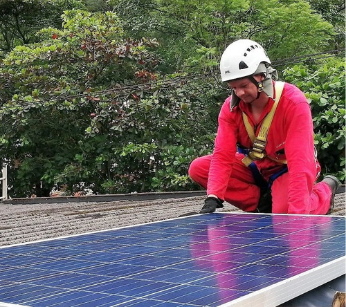 Imagen 9 de 10 de Kit Panel Solar Controlador Mppt Inversor Híbrido Onda Pura