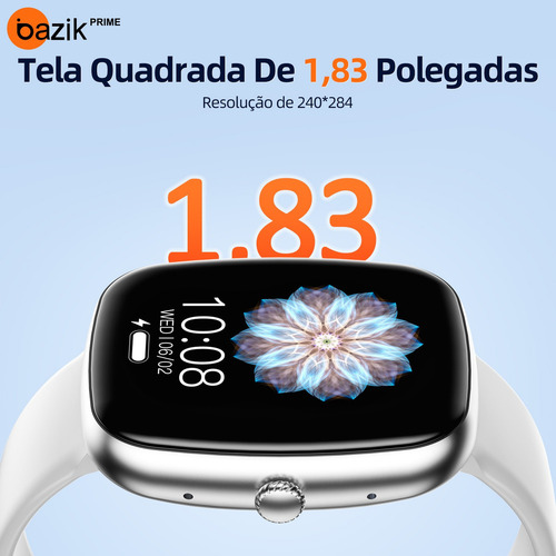 Relógio inteligente smartwatch ultra Bazik Prime S35 Ultra Max masculino e feminino cor preto para android ios 123 modos esporte ip67 47mm