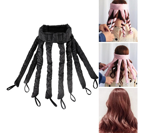 Curling Lazy Curlers, Rizador De Pelo Ondulado, Negro, Para