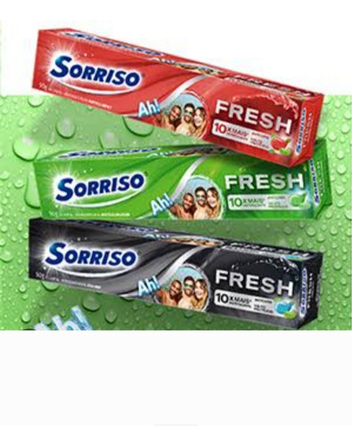 Gel Dental Sorriso Fresh Sortidos 90g Kit C/36
