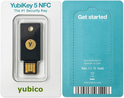 Yubico - Yubikey 5 Nfc - Autenticación De Dos Factores Usb Y