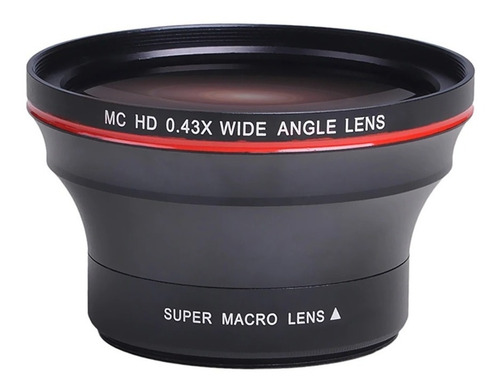 Imagen 3 de 10 de Lente Gran Angular Profesional Hd Con Macro , 0.43x Canon
