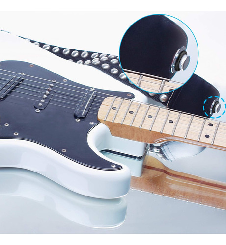 Correa De Guitarra Blulu De 12 Piezas, Candados De Silicona