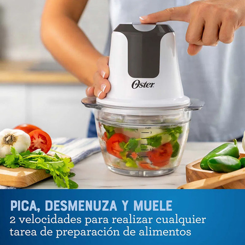 Cortadora Picadora Mini Chopper Oster Osfpstfp3340 Color Blanco