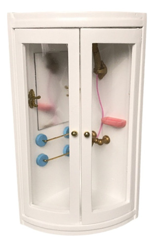 1:12 Muebles De Casa De Muñecas En Miniatura Baño Blanco