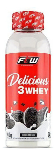 Delicious 3 Whey 40g - Ftw - Whey Protein Dose Única Sabor Cookies And Cream