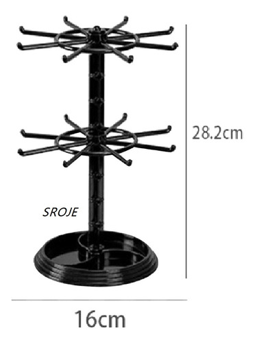 Organizador De Joyas Giratorio De 2 Niveles, Soporte Girator