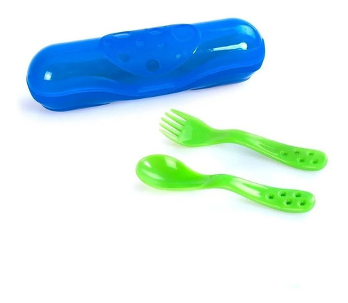 Tenedor + Cuchara Con Estuche Baby Innovation