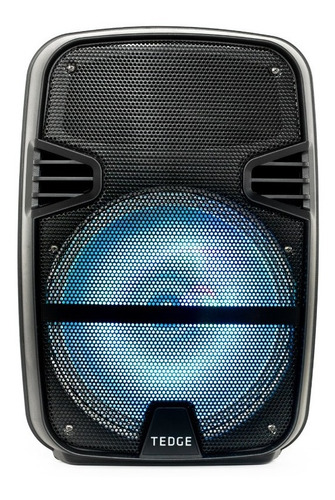 Bocina Bafle 12 Pulgadas Bluetooth Karaoke Micrófono Tedge Color Negro