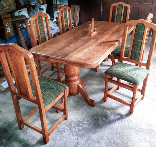 Imagen 11 de 12 de Mesa 1.8m + 4 Sillas Tapizadas + 2 Cabeceros Tapizados