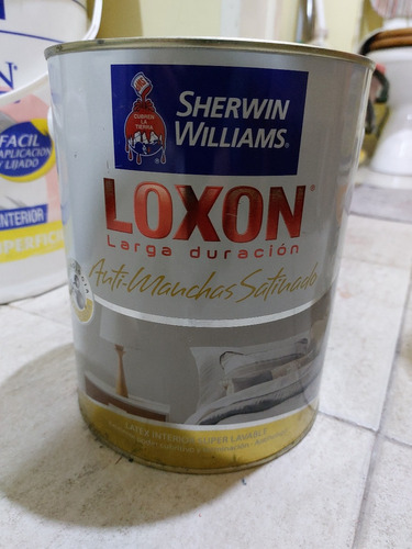 Loxon Latex Interior Antimanchas Satinado 4 L Blanco Outlet