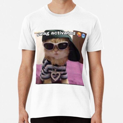 Remera Meme Gato Activado Swag Algodon Premium 