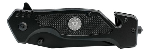 Cuchillo Táctico Plegable Military Gift Shop Negro 12 Cm