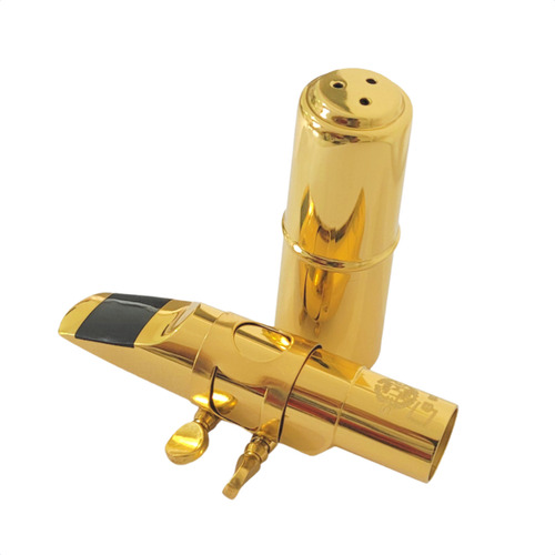 Boquilha Para Sax Soprano Metal Profissional Selmer N°6 Dourado